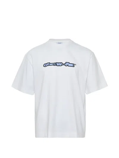 Off-white Crew Neck Short-sleeved T-shirt In White