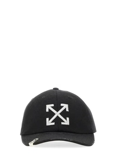 Off-white Baseball Cap In Black