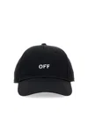 Off-white Logo-embroidered Baseball Cap In Black
