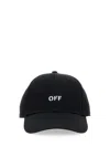 Off-white Logo-embroidered Baseball Cap With Curved Peak In Black