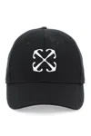OFF-WHITE BASEBALL CAP WITH EMBROIDERY