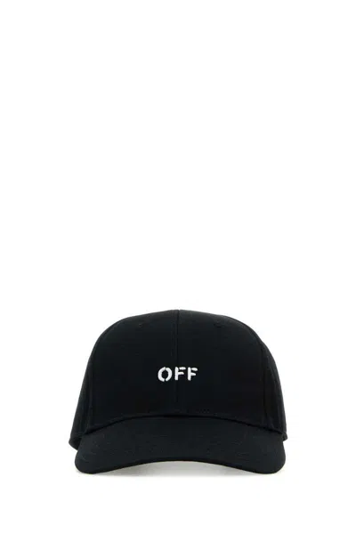 Off-white Black Cotton Baseball Cap