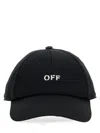 Off-white Logo-embroidered Baseball Cap With Curved Peak In Black