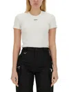 Off-white Off Stamp Ribbed T-shirt In White