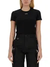Off-white Off Stamp Rib Basic Tee Black White In Black