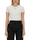 Off-white Off Stamp Ribbed T-shirt In White