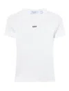 Off-white Off White Off Stamp Rib Basic Tee White Black In White