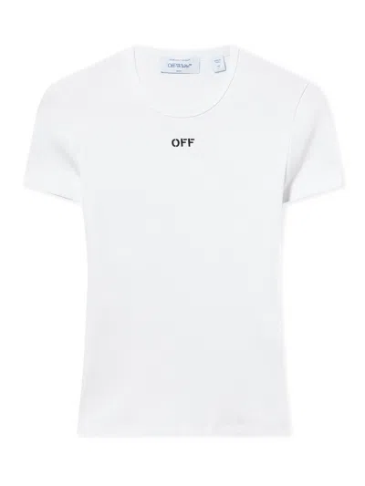 OFF-WHITE BASIC T-SHIRT WITH LOGO