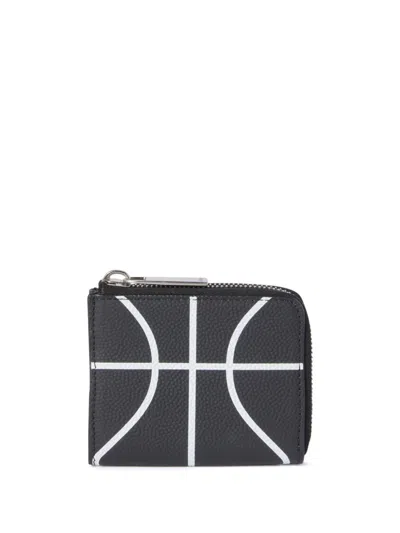 Off-white Basketball Bifold Wallet In Black