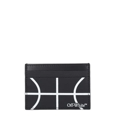 Off-white Basketball Card Holder In Black