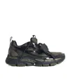 Off-white Technical Fabric Sneakers Featuring Mesh Panels In Green