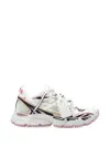Off-white Multicolor Polyester Athletic Sneakers In White