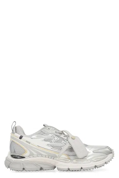 Off-white Odsy-1000 Sneakers In Mesh And Leather In Gray