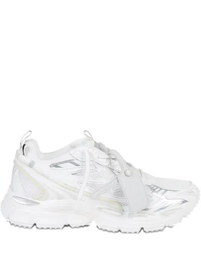 Off-white Be Right Back Metallic-detail Sneakers In White
