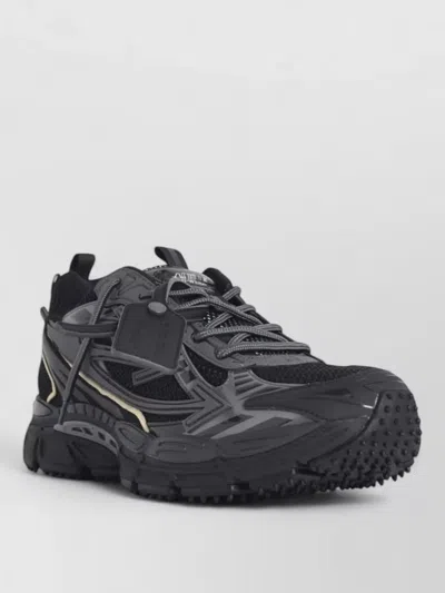 Off-white Be Right Back Panel Sneakers Pull Tab In Black