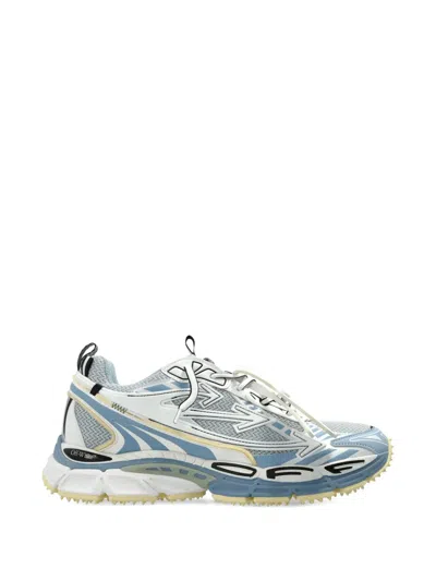 Off-white Be Right Back Paneled Sneakers In Blue