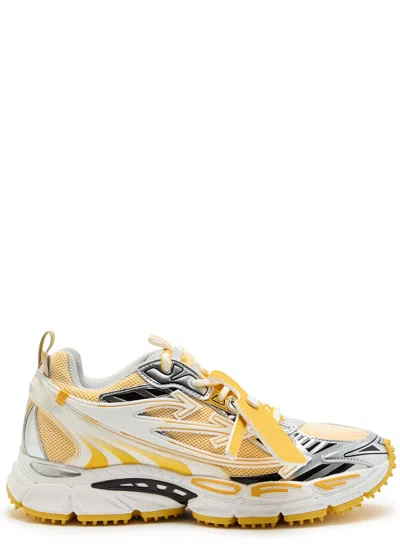 Off-white Be Right Back Panelled Mesh Sneakers In Yellow