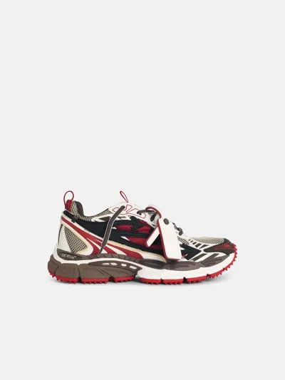 Off-white 'be Right Back' Red Leather Blend Sneakers In Multi