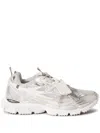 Off-white Ow Be Right Grey Low Top Sneakers With Zip-tie Detail In Mesh And Leather Man In White