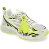 Off-white Mens Yellow Be Right Back Mesh And Faux-leather Low-top Trainers In White - Yellow Fluo