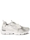 Off-white Ow Be Right Grey Low Top Sneakers With Zip-tie Detail In Mesh And Leather Man In Gray