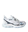 Off-white Odsy-1000 Sneakers In White And Light Blue Mesh In Blue
