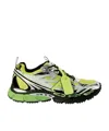 Off-white Off White 'be Right' Silver Polyester Sneakers In Green