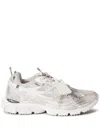 Off-white Ow Be Right Grey Low Top Sneakers With Zip-tie Detail In Mesh And Leather Man In Gray