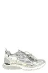 Off-white Grey Contemporary Mesh Upper Sneakers In Multi