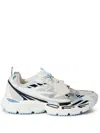 Off-white Mens Blue Other Be Right Back Mesh And Faux-leather Low-top Trainers Eur 41 / 8 Uk In White