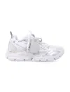 Off-white Ow Be Right Grey Low Top Sneakers With Zip-tie Detail In Mesh And Leather Man In Gray