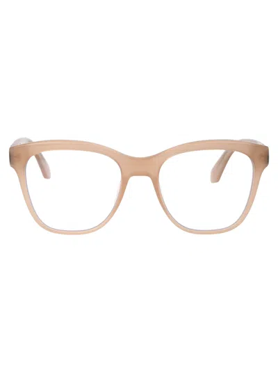 OFF-WHITE OFF-WHITE BEIGE ACETATE GLASSES