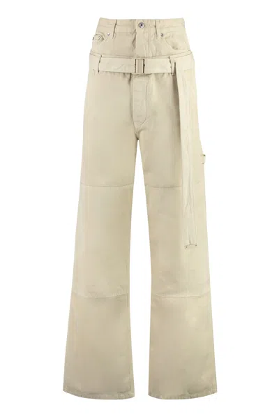 Off-white Seasonal Double-layered Cargo Pants With Safety Belt In Beige