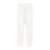 OFF-WHITE BEIGE COTTON 3D DIAG KNIT PANTS