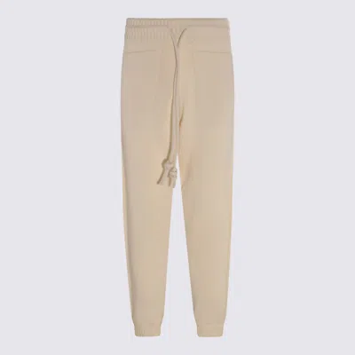 Off-white Beige Cotton 3d Diag Track Trousers