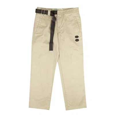 Off-white Beige Industrial Belt Chinos
