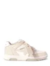Off-white Off White Out Of Office Leather Sneakers In Neutral