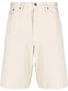 Off-white Off White Cotton Utility Bermuda Shorts In Beige