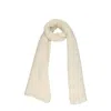 Off-white Beige Wool Scarves In Neutral