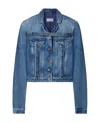 Off-white Off White Denim Jacket With Harness Details In Blue