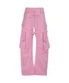 Off-white Belt-loop Casual Pants In Pink