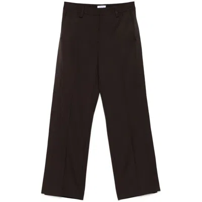 OFF-WHITE OFF-WHITE PLEAT DETAILED WIDE LEG TROUSERS