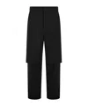 Off-white Double Layer Carpenter Pants In Black
