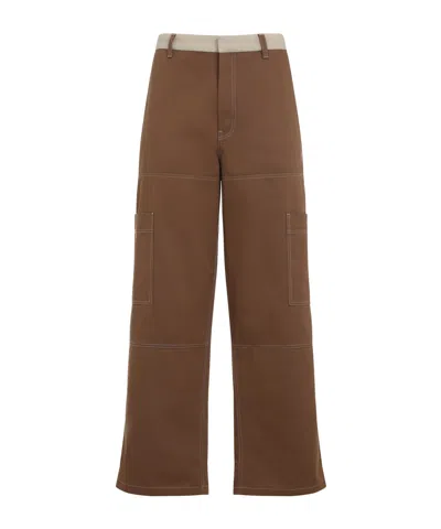 OFF-WHITE OFF-WHITE LOGO EMBROIDERED CARGO PANTS