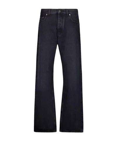 Off-white Belt-loop Jeans In Black
