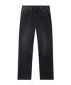 Off-white Straight Trousers With Five-pocket And Loops In Black