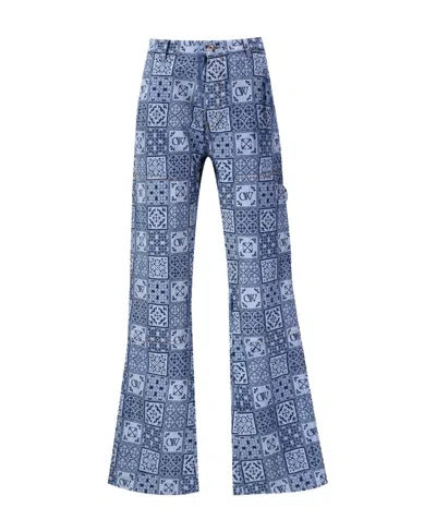 Off-white Belt-loop Jeans In Blue