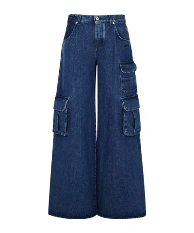 Off-white Belt-loop Jeans In Blue