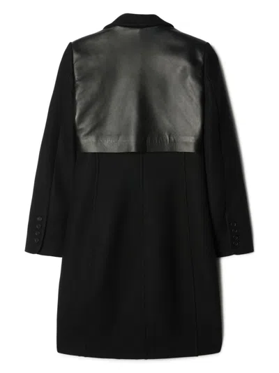 Off-white Belted Black Coat For Women In Wool Blend | Fw23 Collection