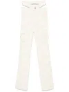 Off-white Belted Camouflage-pattern Trousers In Neutrals